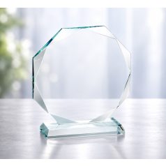 Gravírozható üvegdísz díszdobozzal - Clarissa 13 cm