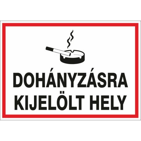 Dohányzásra kijelölt hely
