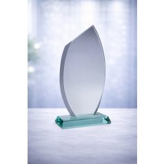 Gravírozható üvegdíj - Elza 21 cm