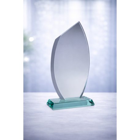 Gravírozható üvegdíj - Elza 21 cm