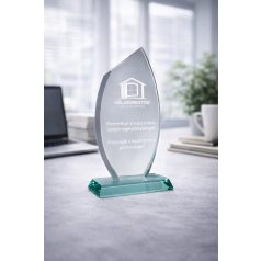 Gravírozható üvegdíj - Elza 21 cm