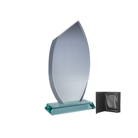 Gravírozható üvegdíj - Elza 21 cm