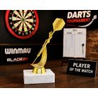 Darts figura márványon - 15 cm