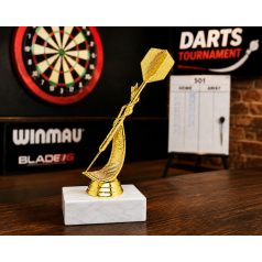 Darts figura márványon - 15 cm