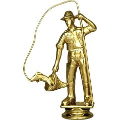 HORGÁSZ figura márvány talpon