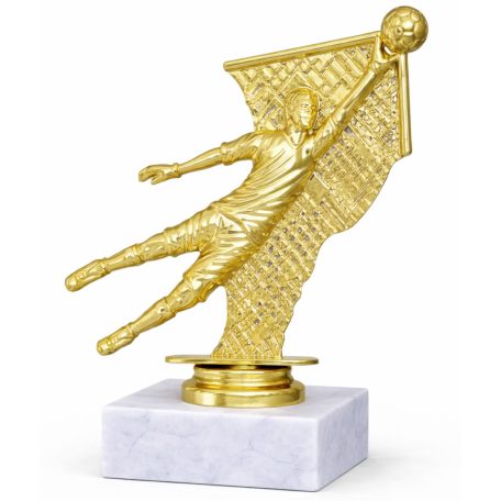 Legjobb kapus figura márványon - focikapus arany szobor