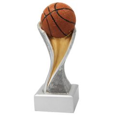   Kosárlabda trófea 17 cm– műgyanta szobor, egyedi felirattal