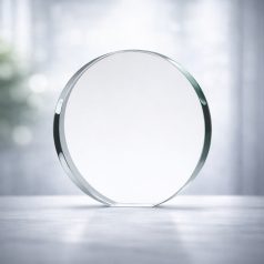 Feliratozható üvegdísz díszdobozban - KATI-2 13 cm