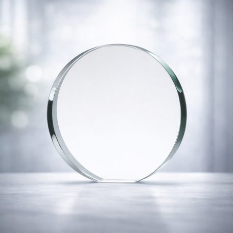 Feliratozható üvegdísz díszdobozban - KATI-2 13 cm