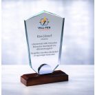 Gravírozható üvegdísz - LILLA1 21 cm dobozzal