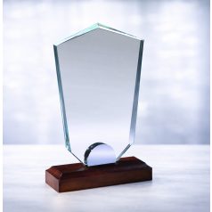 Gravírozható üvegdísz - LILLA2 24 cm dobozzal