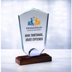 Gravírozható üvegdísz - LILLA2 24 cm dobozzal