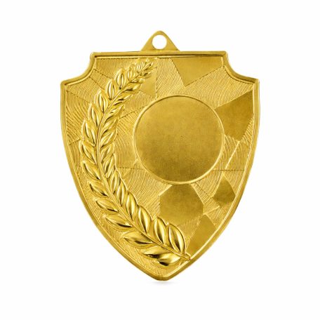 Pajzs alakú aranyérem M7060 - méret: 6x7 cm
