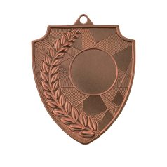 Pajzs alakú bronzérem M7060 - méret: 6x7 cm