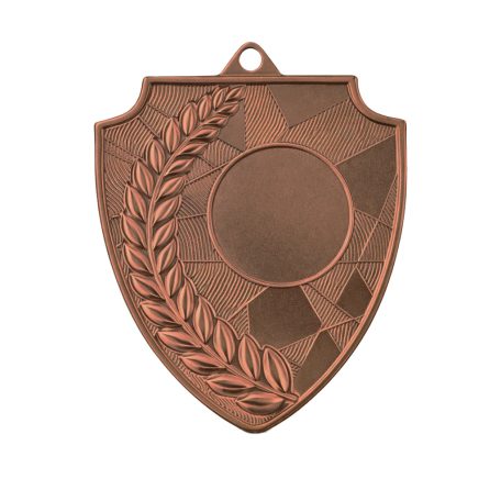 Pajzs alakú bronzérem M7060 - méret: 6x7 cm