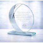 Gravírozható üvegdísz - MAJA2 19 cm  ezüst