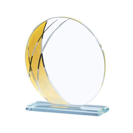 Gravírozható üvegdísz - Maja3 21 cm  arany