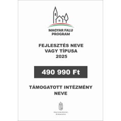 Magyar Falu Program tábla