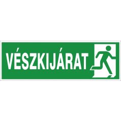 Menekülési útvonal, vészkijárat tábla (jobbra)