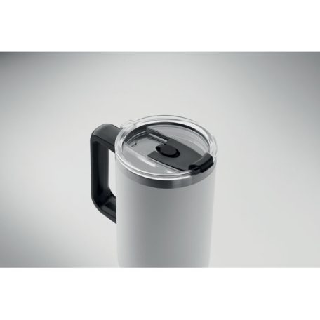 Gravírozható rozsdamentes acél termoszpohár 1200 ml – szívószállal