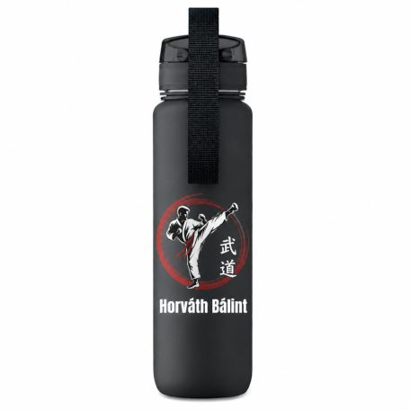 Emblémázható műanyag sportkulacs, 1 liter