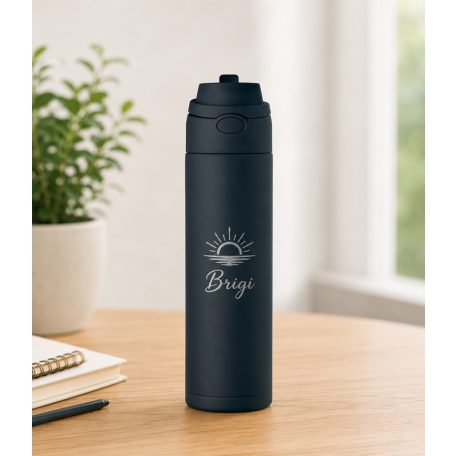 Gravírozható termosz palack 500 ml - 2 az 1-ben ivófedéllel
