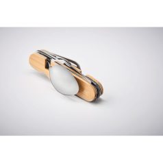   Multifunkciós összecsukható kemping gravírozható evőeszköz készlet