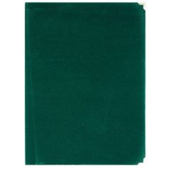 OKLEVÉLTARTÓ A/4 méret, zöld velúr borítással  