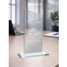 Gravírozható üvegdísz - Nina1 18 cm