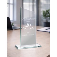 Gravírozható üvegdísz - Nina1 18 cm