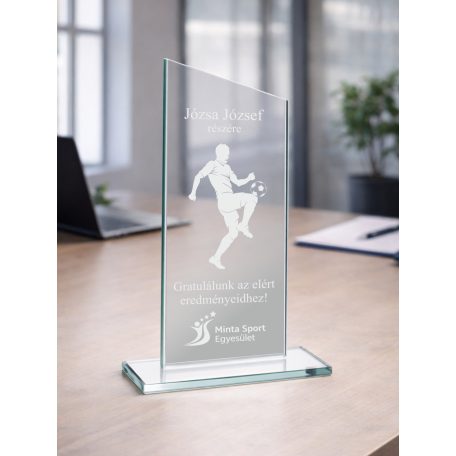 Gravírozható üvegdísz - Nina3  h:23,5 cm