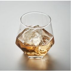 Gyémánt alakú üveg pohár 300 ml - gravírozható