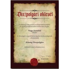 OKLEVÉL A/4 PERGAMENES SIMA   