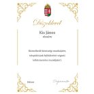 Oklevél A4 Címeres-fehér