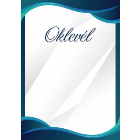 Oklevél A4  Kék