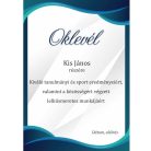 Oklevél A4  Kék