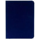 Egyedi készítésű kék oklevéltartó  A/3-as méretben, velúr borítással