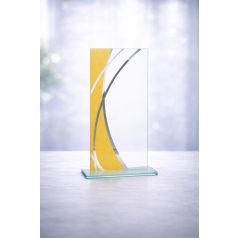 Gravírozható üvegdíj - OLGA3 22cm