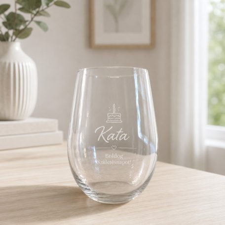 Gravírozható üvegpohár 670 ml