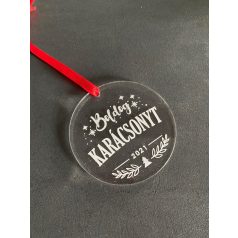 Plexi karácsonyfadísz