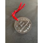 Plexi karácsonyfadísz