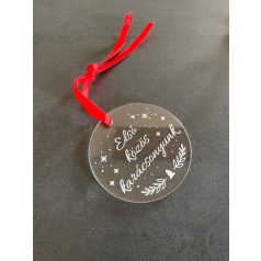 Plexi karácsonyfadísz