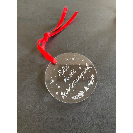 Plexi karácsonyfadísz