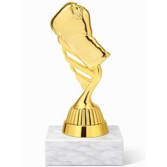 Boksz különdíj márványon - bokszkesztyű arany figura