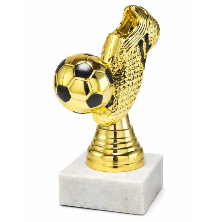 Futball Cipő figura márvány talpon - Aranycipő díj 