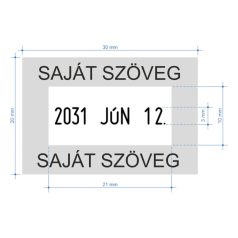 Dátumbélyegző szöveggel - Colop Printer 52 dater