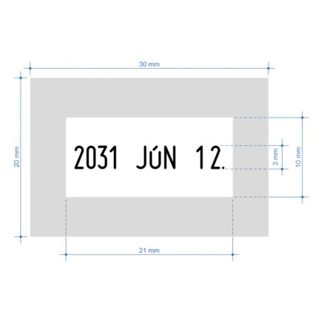 Dátumbélyegző szöveggel - Colop Printer 52 dater
