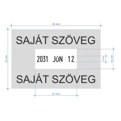 Dátumbélyegző szöveggel - Colop Printer 53 dater
