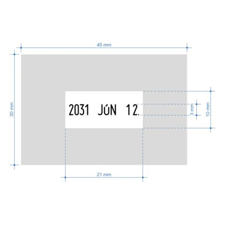 Dátumbélyegző szöveggel - Colop Printer 53 dater