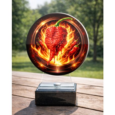Chilievő verseny díj díj plexiből 17,5 cm